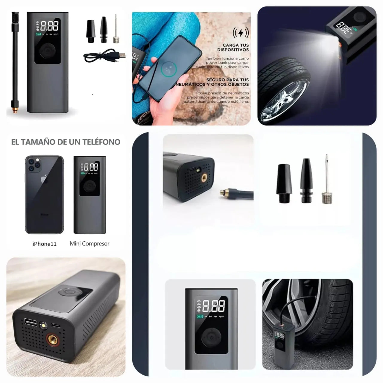 Rechargeable Mini Car Air Compressor