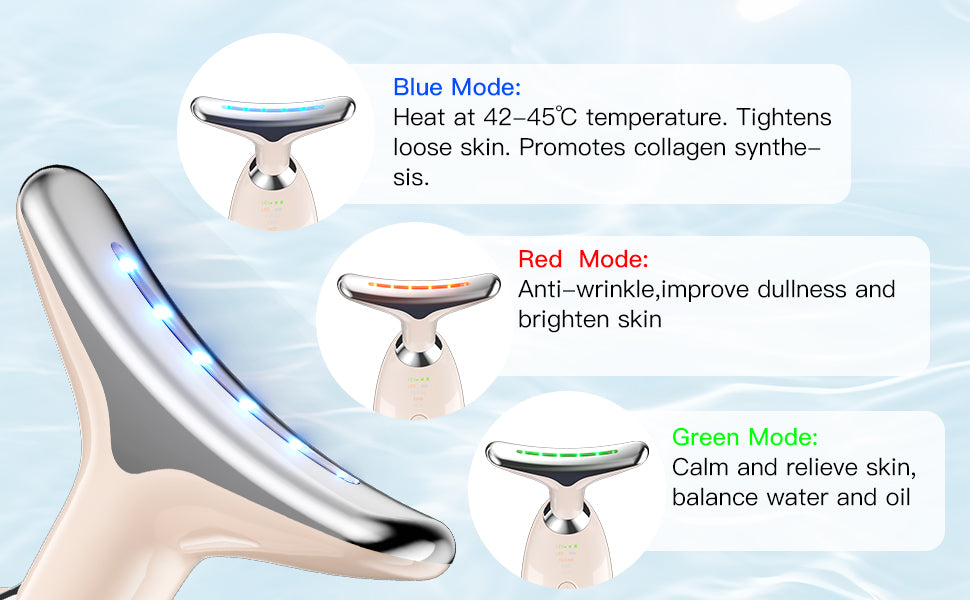 3 in 1 LED Face and Neck Massager