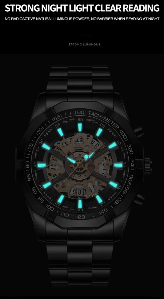 Hollow Non Mechanical Waterproof Watch