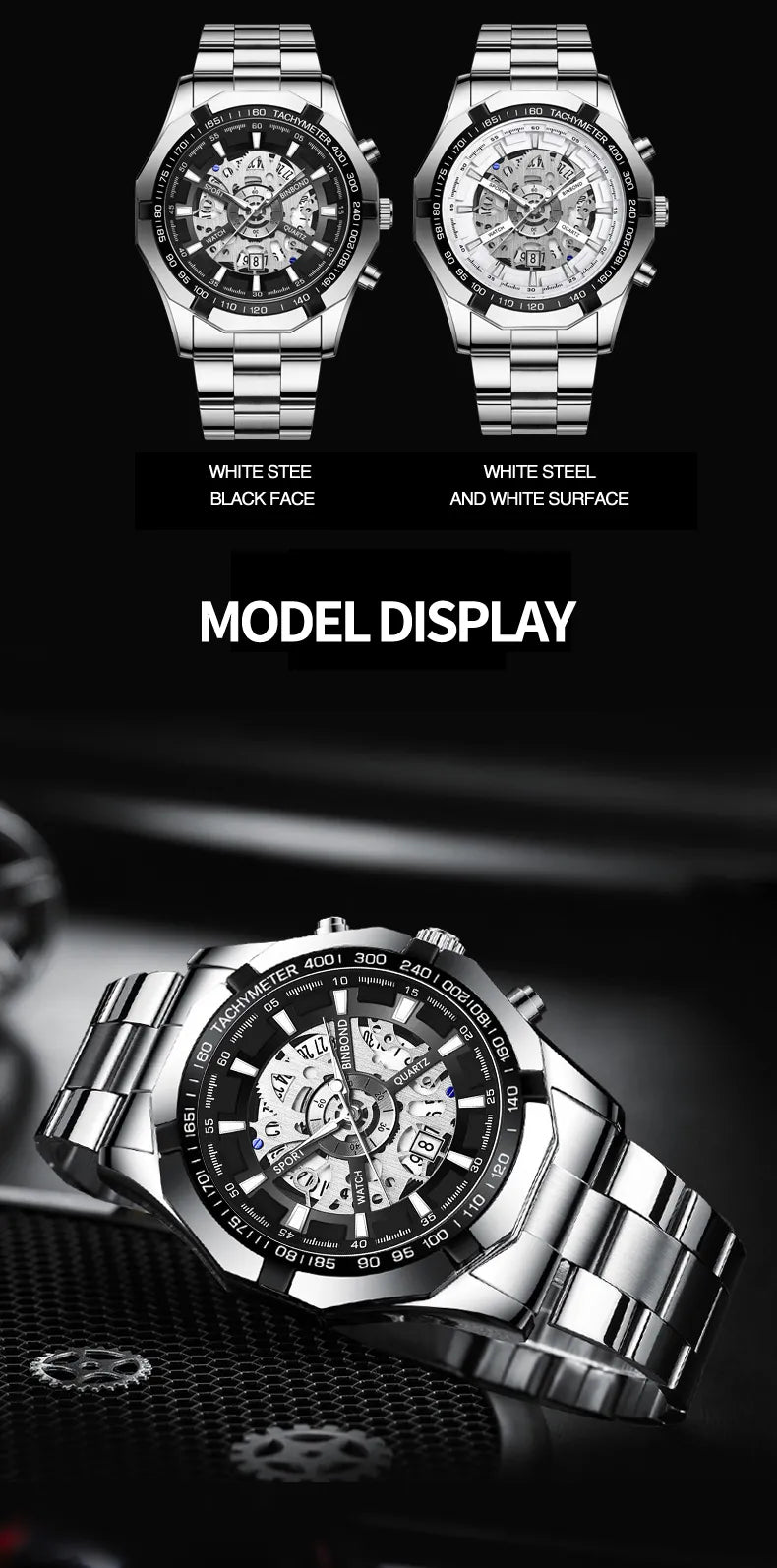 Hollow Non Mechanical Waterproof Watch